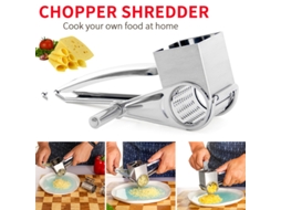 Ralador De Queijo Manual Giratório Em Aço Inoxidável Aquaforge