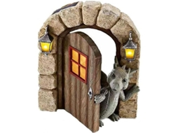 Figura De Dinossauro De Resina Para Jardim Escultura Dragão Meditação Decoração De Casa E Jardim