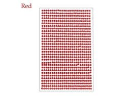 3mm Cristais Rhinestones Decorativos Diy Para Carros Acessórios De Estilo Vermelho