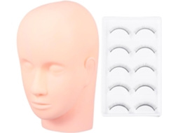 Cabeça Bege Manequim Profissional Para Extensões de Silicone.