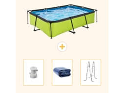 Piscina Exit Retangular 300x200x65 Cm 4 peças Scb83 EXIT TOYS