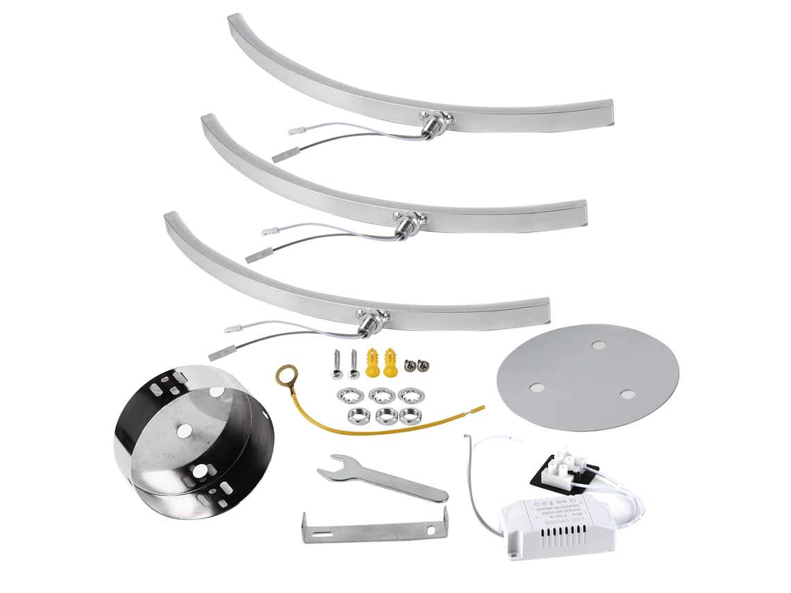 2026 lâmpada de Teto Led 11w Luz Branca Quente Cor Cromada para Dormitório Varanda Ac85 265v