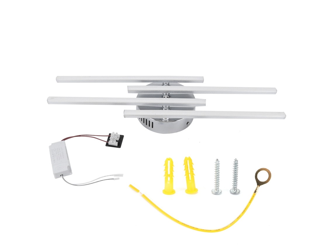 Lâmpada de Teto Led 140led 25w 3000lm Alumínio+silicone Quarto Sala Ac85 265v S/MARCA