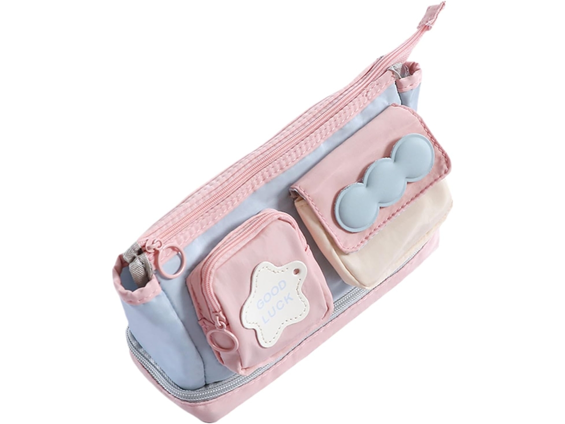 Estojo Grande com Zíper para Lápis, Régua, Marcadores, Blocos de Notas, Mochilas, Adolescentes e Crianças CHABERLU