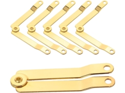 Conjunto De 6 Dobradiças Ferro Reforçadas Para Suporte Tampa Dobrável, Ideal Para Caixas De Madeira, Baús, Brinquedos E