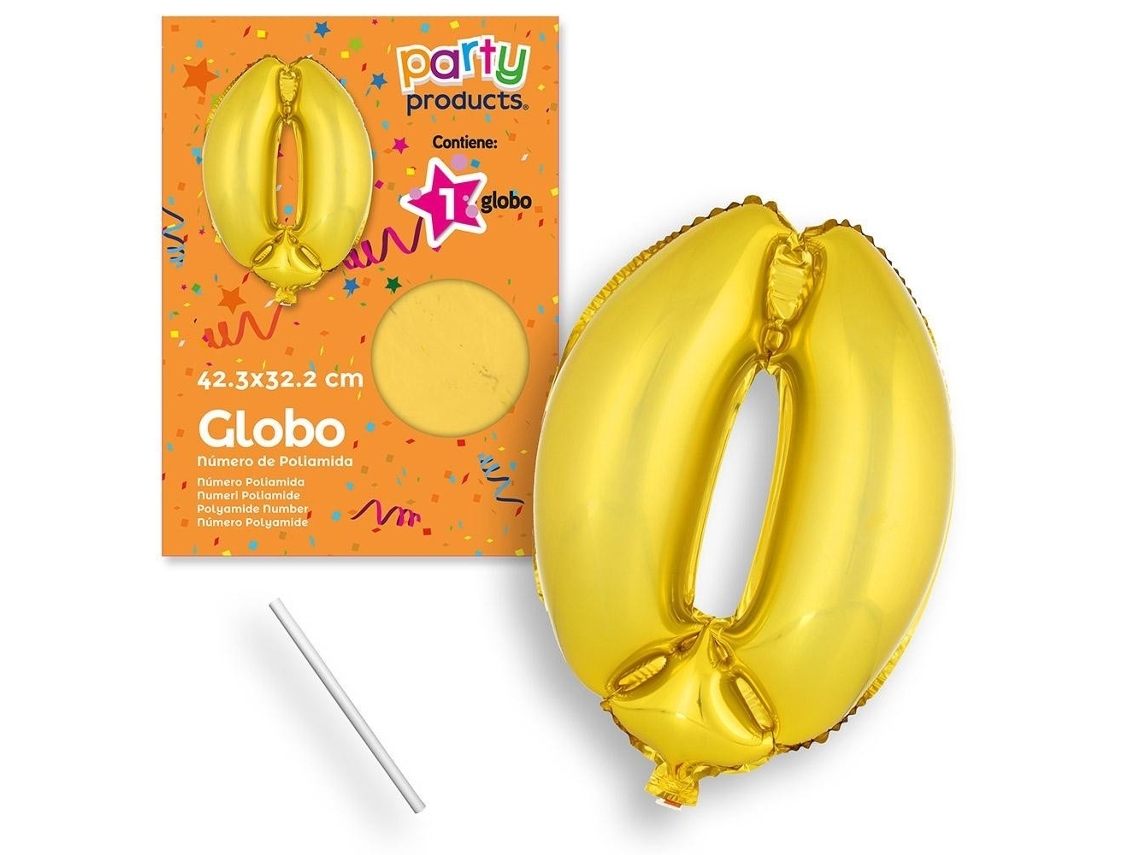 Balão Poliamida 45 Cm Nº 0 Ouro GENÉRICO