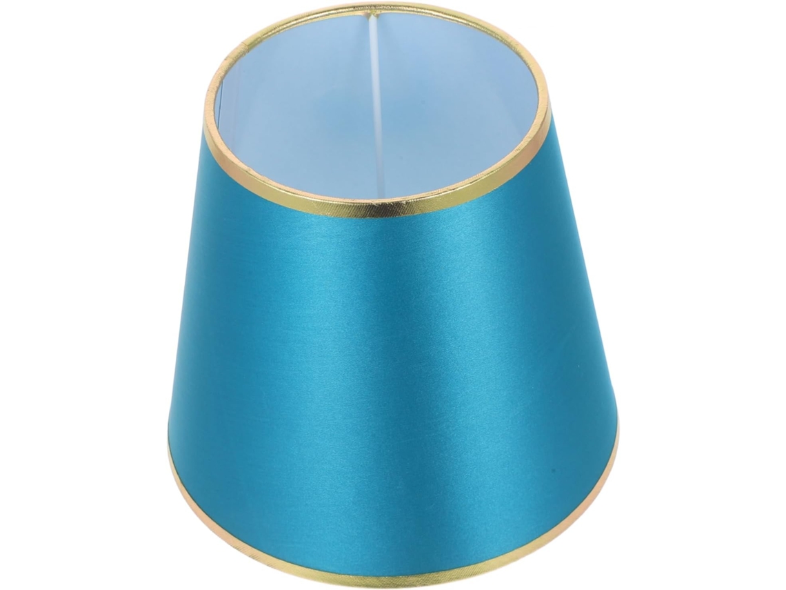 Luminária de Mesa Moderna em Tecido Verde e Dourado, Soquete E27 Cm. SFUSHOS