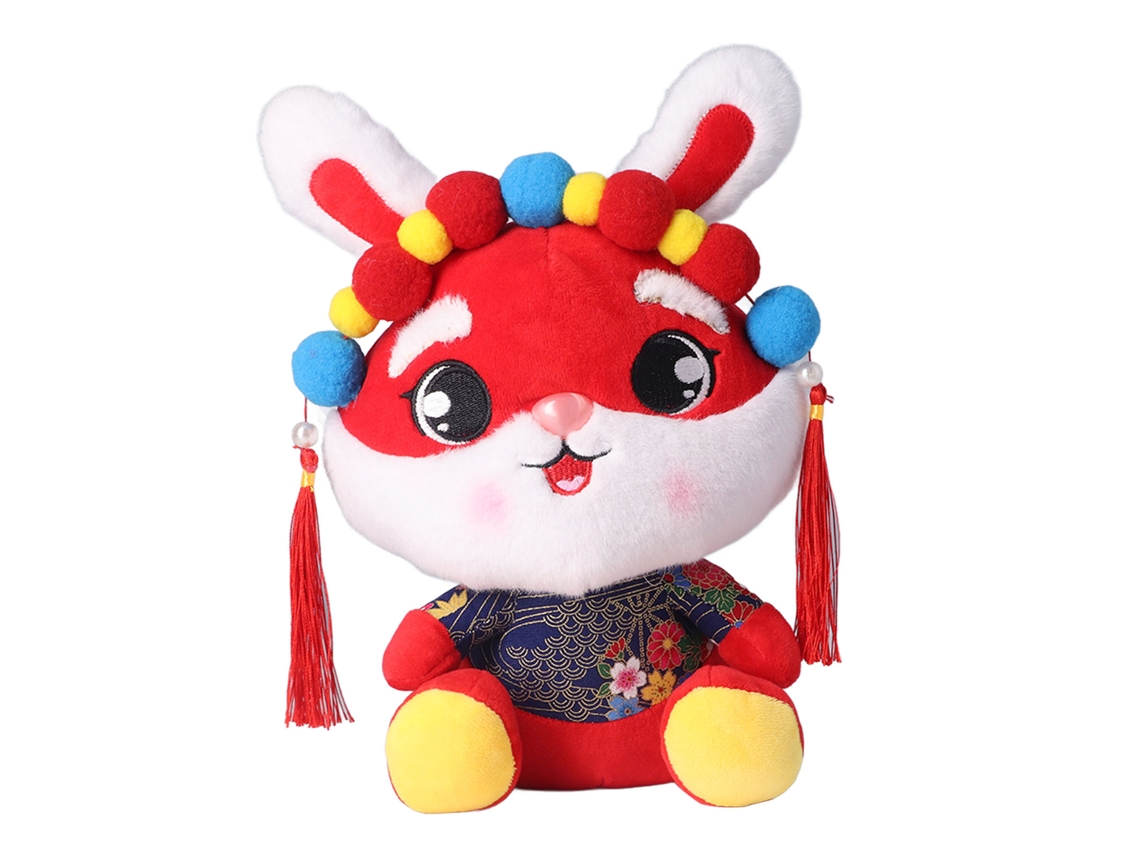 Mali boneca de Pelúcia de Coelho Fofa Ano Novo Presente Decoração Casa 9.8in