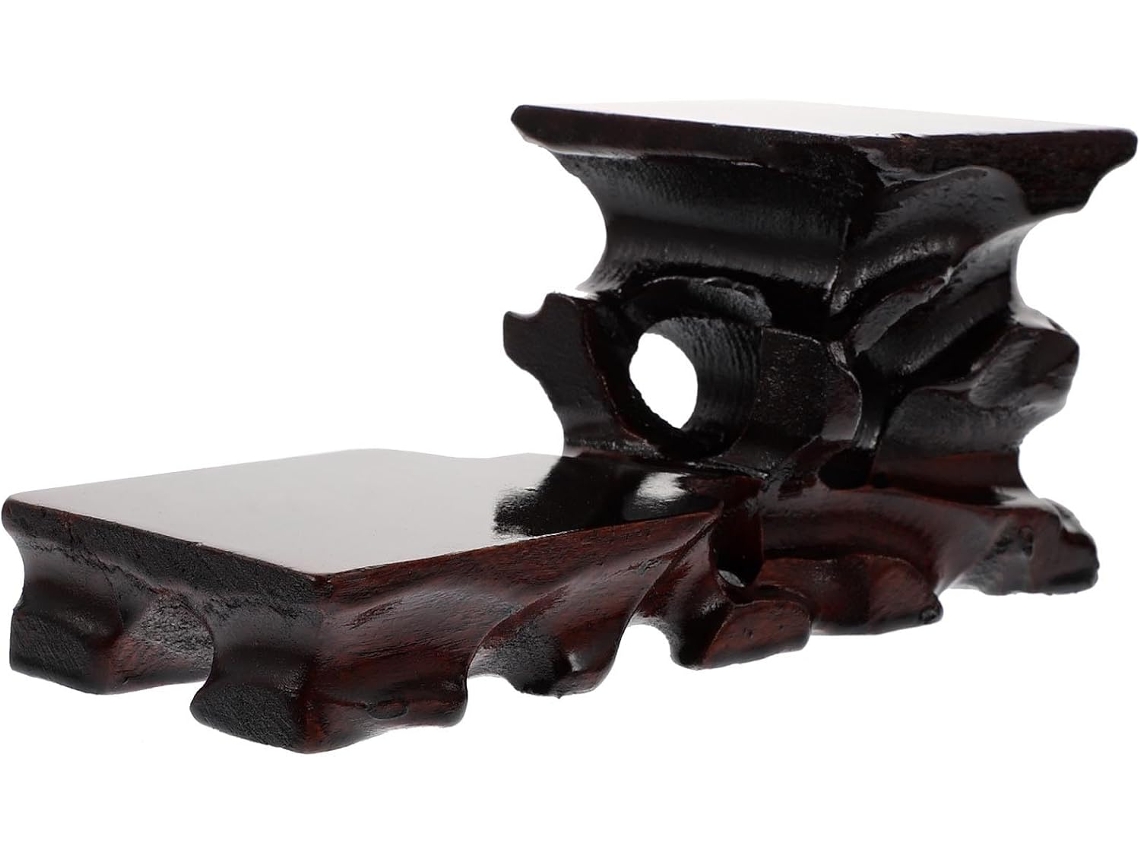 Base Decorativa De Plástico Vermelho Para Estátua Jade E Xícara Chá, Suporte Versátil E Durável Para Decoração De