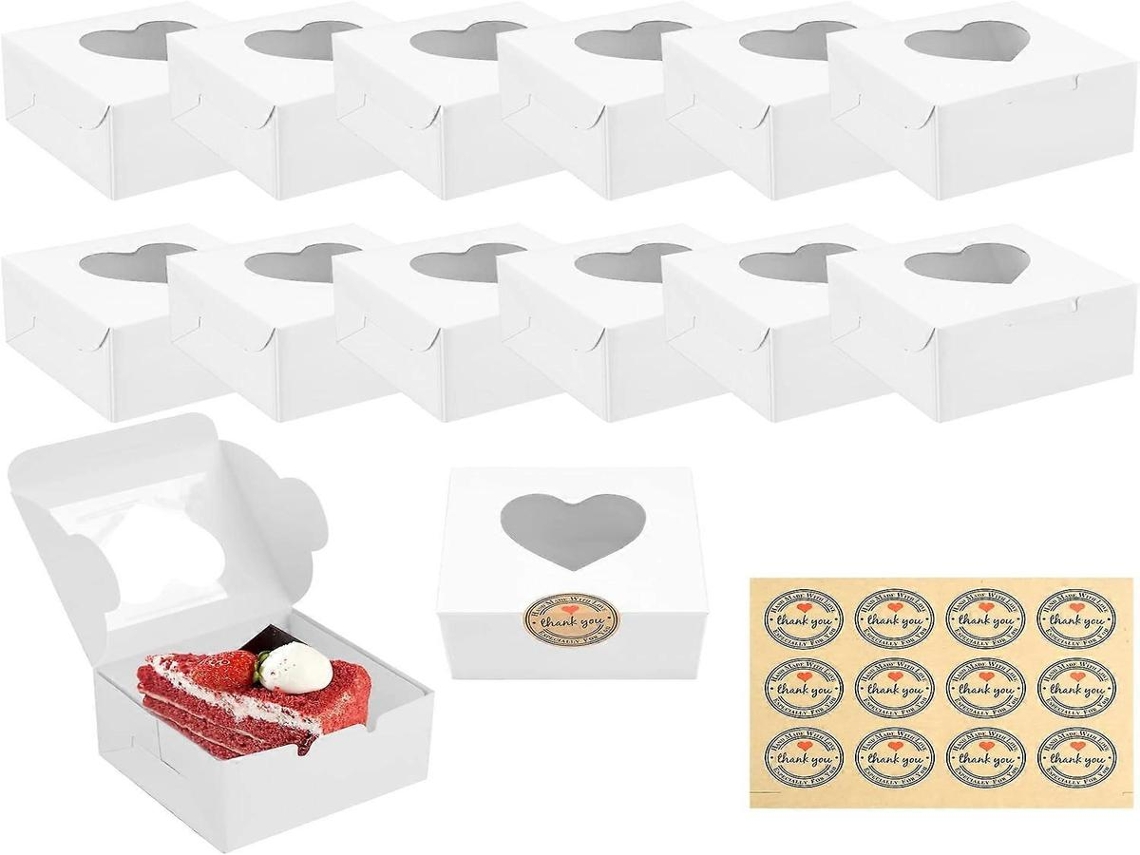 Caixas de Papel Lurelia, 12 Unidades, Visor, para Boliche e Doces