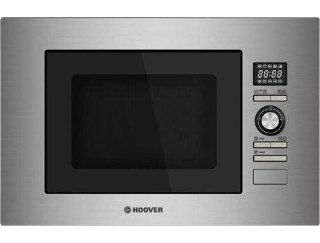 Micro-ondas Encastre HOOVER HMB 20/1 GDFX — 20 L | Com Grill | Interior Aço Inoxidável