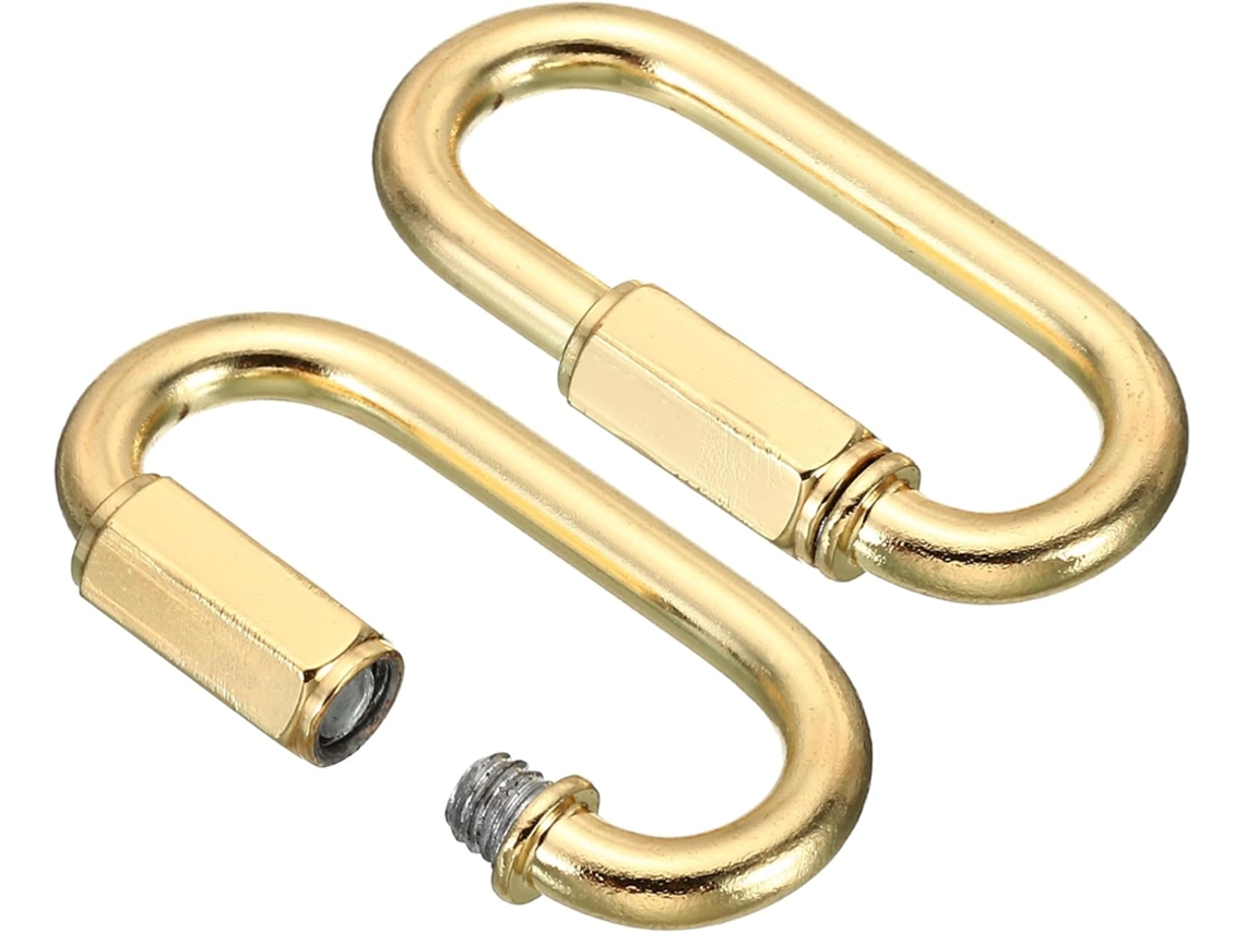 Patikil Conectores De Corrente Cobre 5mm, Pacote Com 2, Conectores De Corrente Com Trava Rosca, Ganchos Ovais De Encaixe