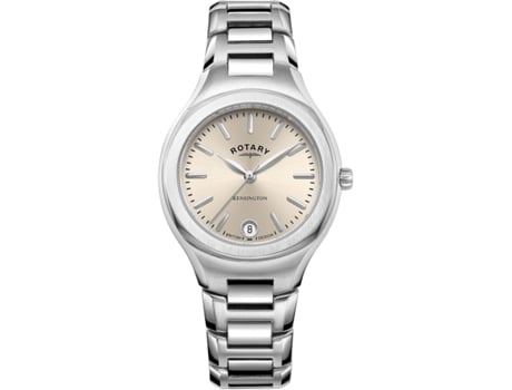 Relógio feminino prata aço inoxidável Lb05105/03 ROTARY