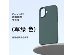 Capa Para Iphone 17 Pro, Verde Militar, Em Silicone Líquido, Com Proteção Total E Resistente A Quedas.