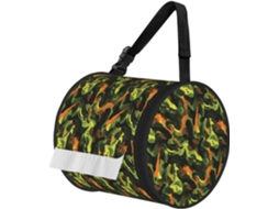 Porta Papel Higiênico Dobrável Com Estampa Camuflada Verde, Ideal Para Banheiros E Carros