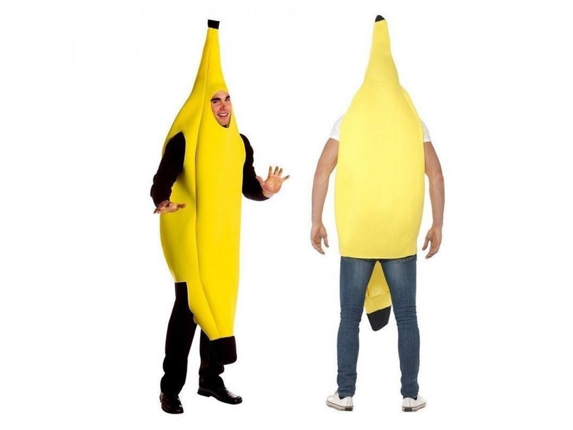 2026-disfraz De Platano Adulto Unissex Para Halloween Festa Fancy Traje Amarelo Cosplay Props Tamanhos M/l M Bege