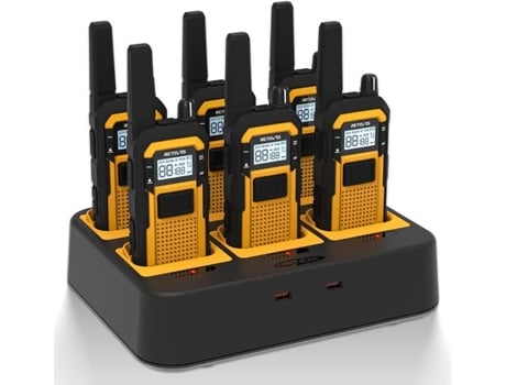 Rb648 Talkie Walkie De Longa Distância, Ip67, Recarregável, Duplo Ptt, Rádio Pmr Robusto Para Adultos, Indústrias Retevis (6 Peças)
