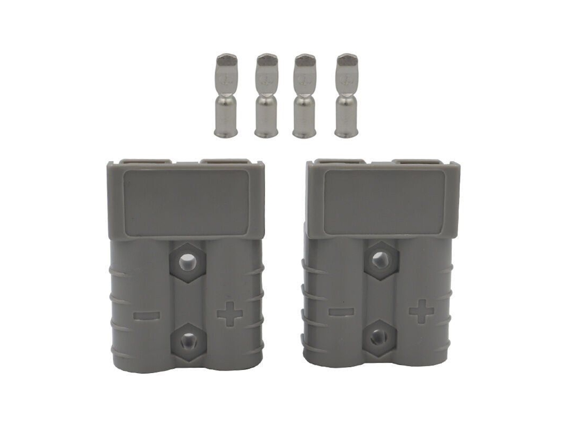Conector Anderson AMH macho e fêmea 50A 600V, para carregamento e alimentação em RC e indústria