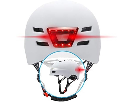 Capacete de Bicicleta Scooter com Luzes Frontal e Traseira Integradas Me135 VOINEE