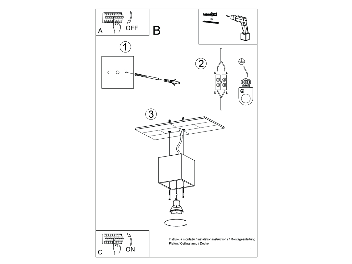 Aplique de Teto LEDBOX