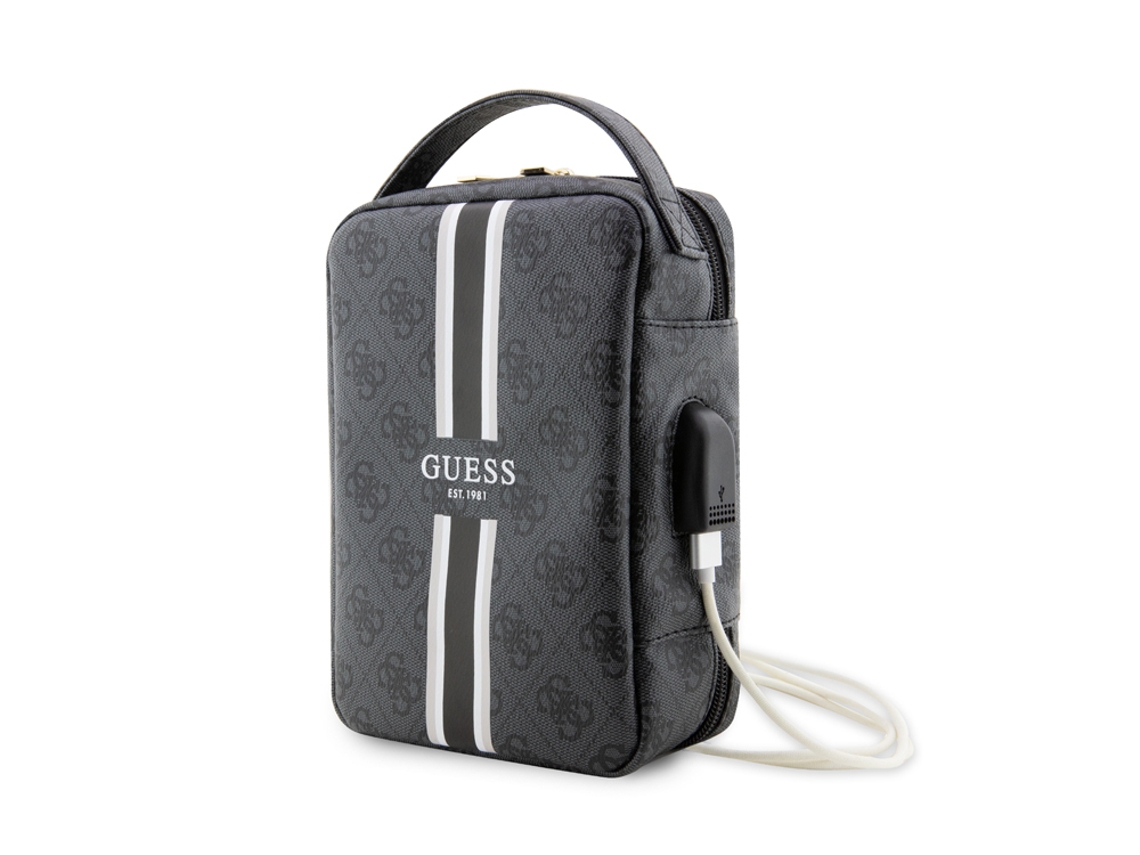 Bolsa Para Laptop Guess De Até 15 Polegadas Com Listras Impressas 4g E Vários Bolsos