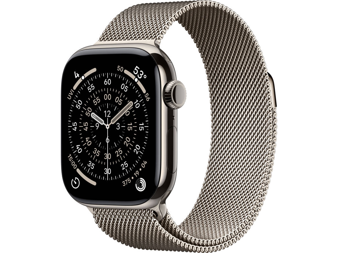 APPLE Watch Series 11 GPS + Cellular 42 mm Titânio Natural com Loop Milanesa Natural