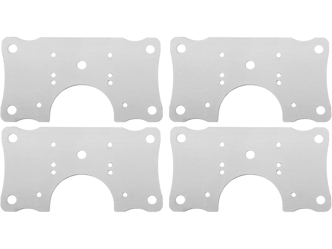Kit De Reparo Dobradiças Nolitoy Com 4 Peças Em Aço Inoxidável, Com Múltiplos Furos, Para Portas De Cozinha