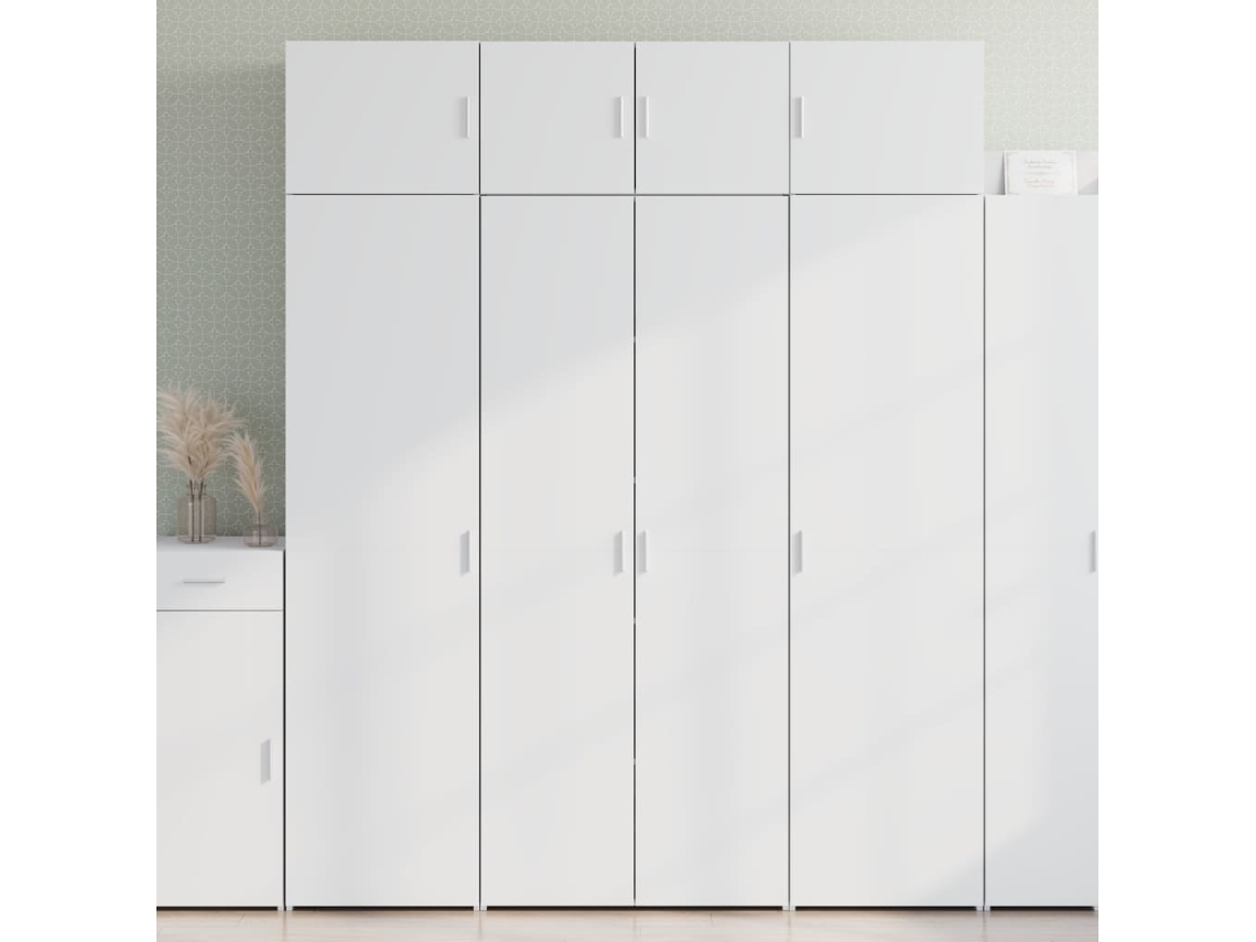 Armário Alto 80x42,5x185 Cm Deriv. De Madeira Branco Lovely Home