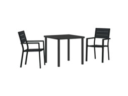 7 Pcs Conjunto de Jantar para Jardim com Almofadões Vime Pe MAISON EXCLUSIVE