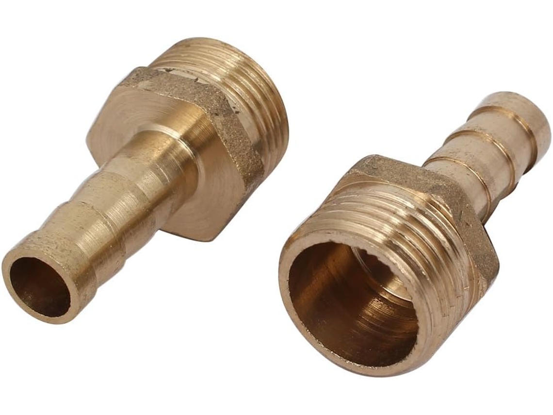 Conector Adaptador de Acoplamento para Tubo de Mangueira de 8 Mm com Rosca Macho 3/8bsp, 2 Peças CHABERLU