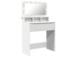 Conjunto de Mesas de Maquiagem para Quarto Brancas com MAISON EXCLUSIVE (80x39,6x135 cm)