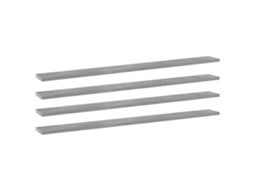 Vidaxl Prateleiras Estante 4pcs 100x10x1,5cm Contrapl. Cinza Cimento