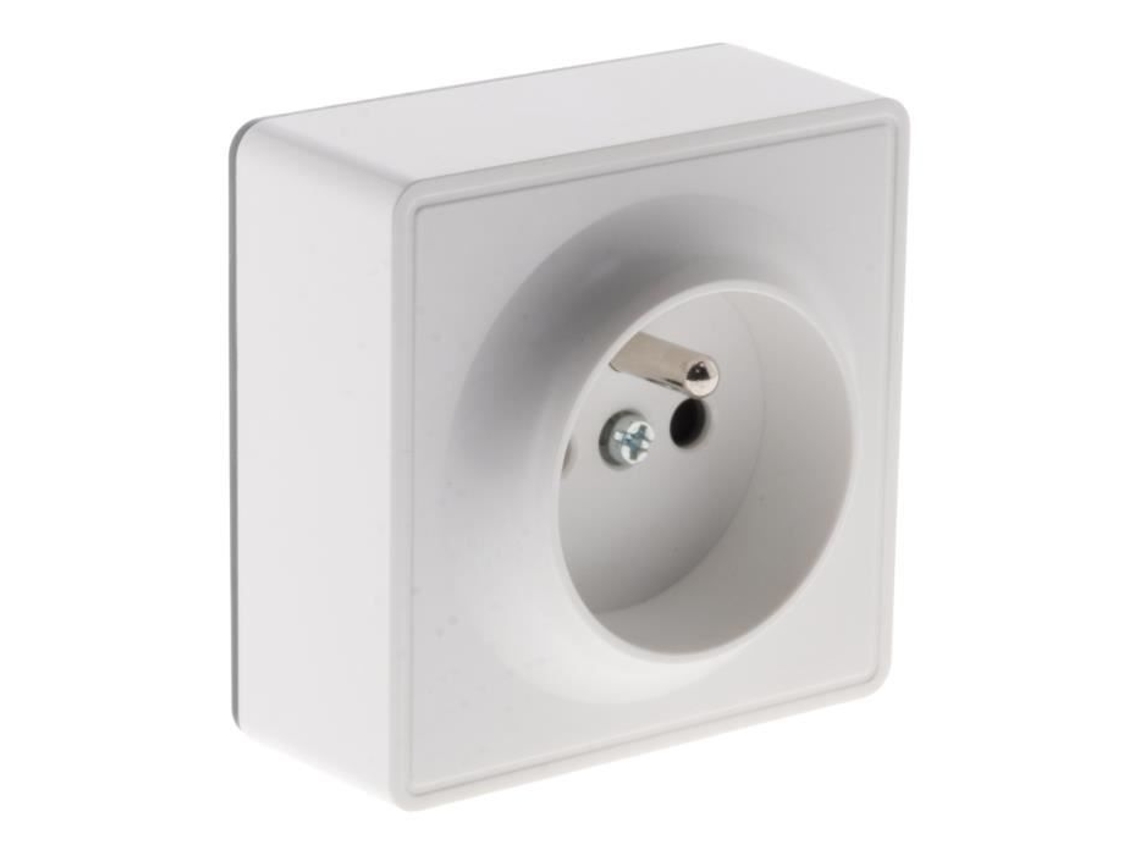 Tomada Saliente 2pe 16a Branca Simples Gama Vulco Zenitech