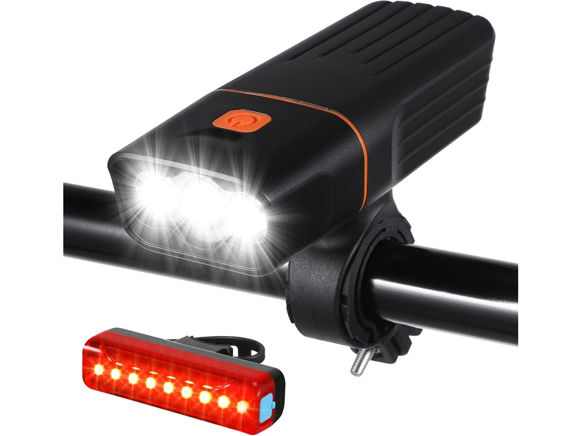 Farol Dianteiro Recarregável Para Bicicleta, Carregamento Usb, Led,