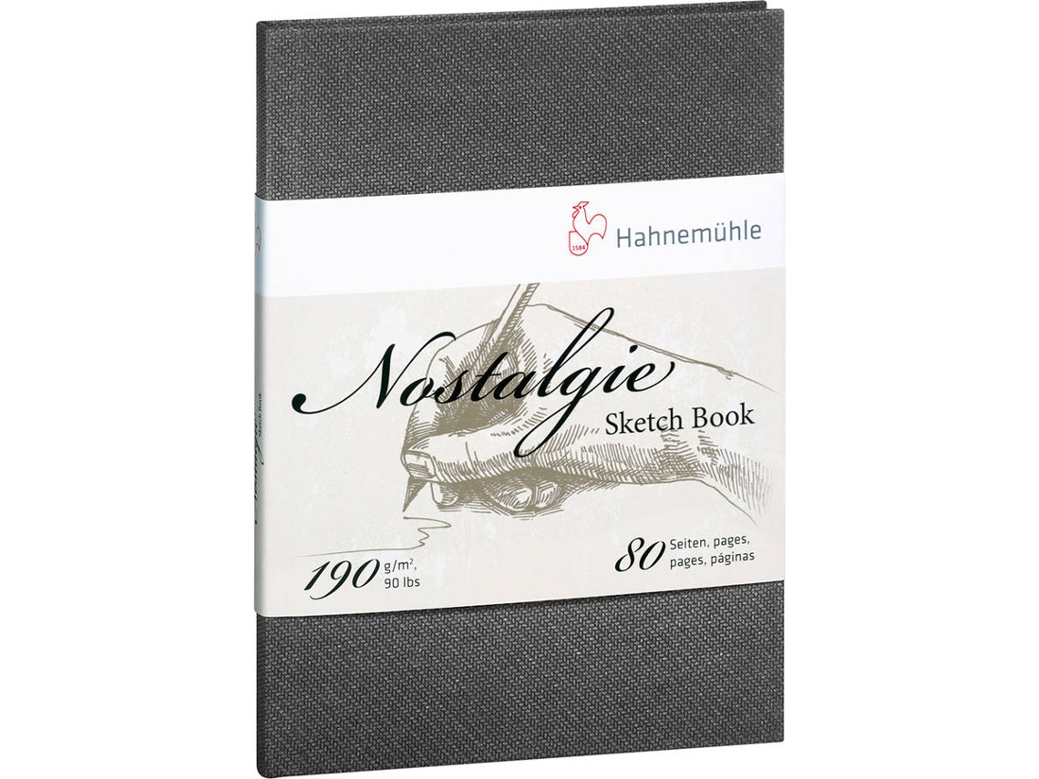 Bloco de Notas HAHNEMUHLE Nostalgie (A5 - 40 Folhas - 21x15x2cm)