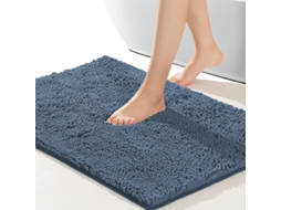 Tapete de Banheiro Antideslizante Macio Absorvente Durável 81×51cm