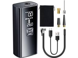 Mini Compressor de Ar Portátil 6000mah 150psi com Bateria Externa BRILVIBERA