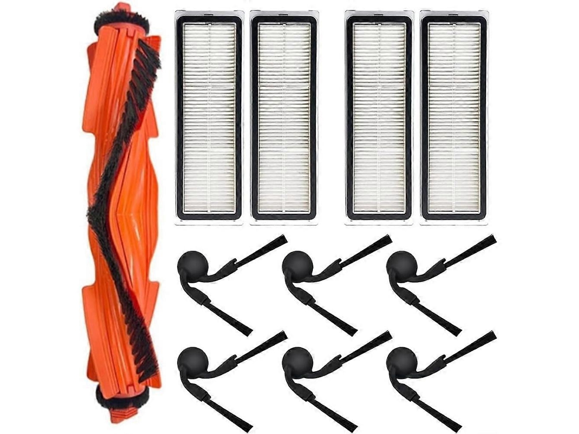 Conjunto De 11 Peças De Acessórios De Reposição Para Aspirador Robô Xiaomi S40/ov81, Incluindo Escova Lateral Principal E Filtros Hepa.