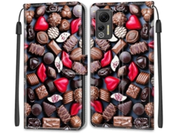 Capa Note Padrão para Xiaomi Ulefone Note 14 HONGWE. Pele Sintética Multicor
