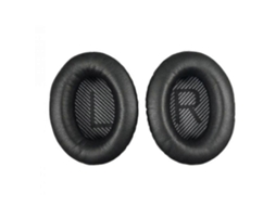 Lurelia Almofadas Auriculares Em Couro Pu Compatíveis Com Bose Qc35 Qc25 Qc15 Ae2 Preto - 1 Par