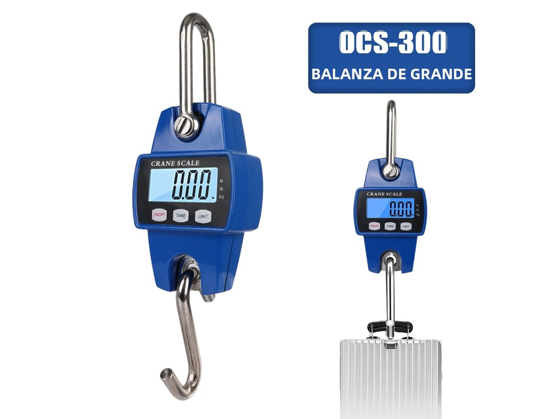 Balança Digital Portátil para Guindaste com Pesos de Alta Precisão e Durabilidade de Até 300 Kg. MDUG