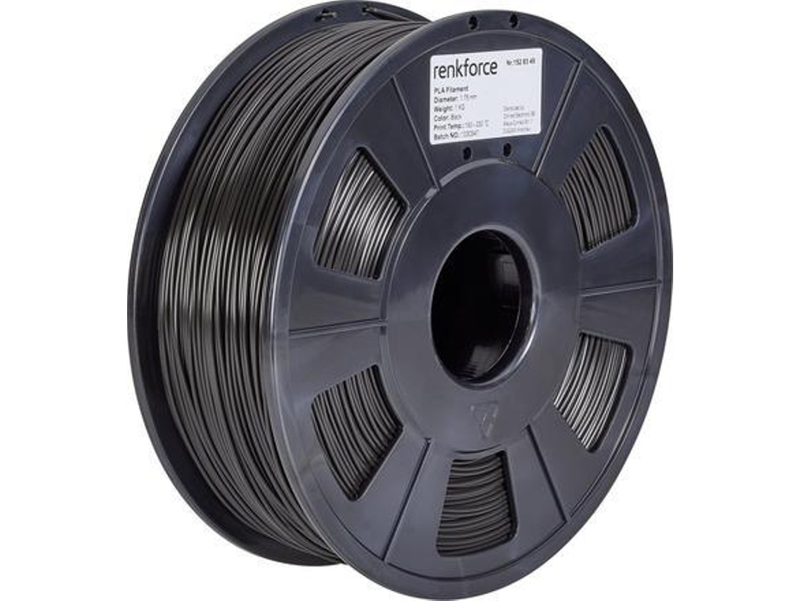 Rf 4511188 3d Druckmaterial Polyacticsäure Schwarz 1 Kg (rf 4511188) Renkforce (pla)
