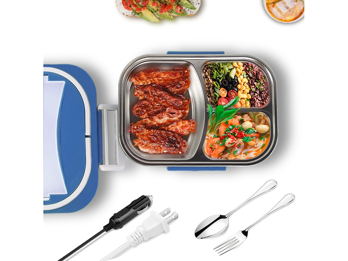 Lurelia Aquecedor Portátil De Alimentos, 12/24 V, Inox 304, Carro, Camião, Escritório