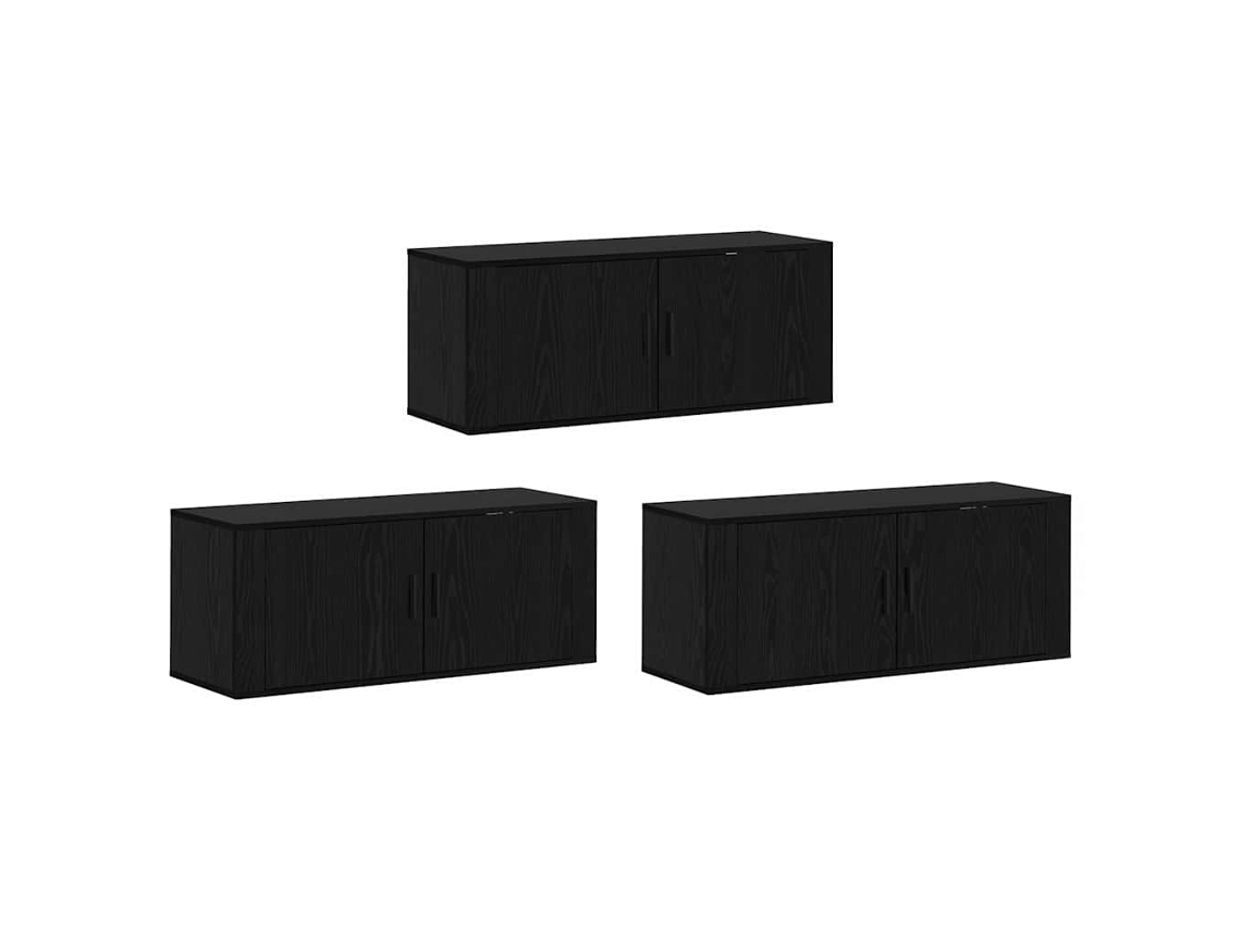 Conjunto de Armário de Tv Montado na Parede 3 Pcs MAISON EXCLUSIVE