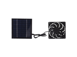 Kit Ventilador Solar 10w para Estufas Casas Cães Galpões