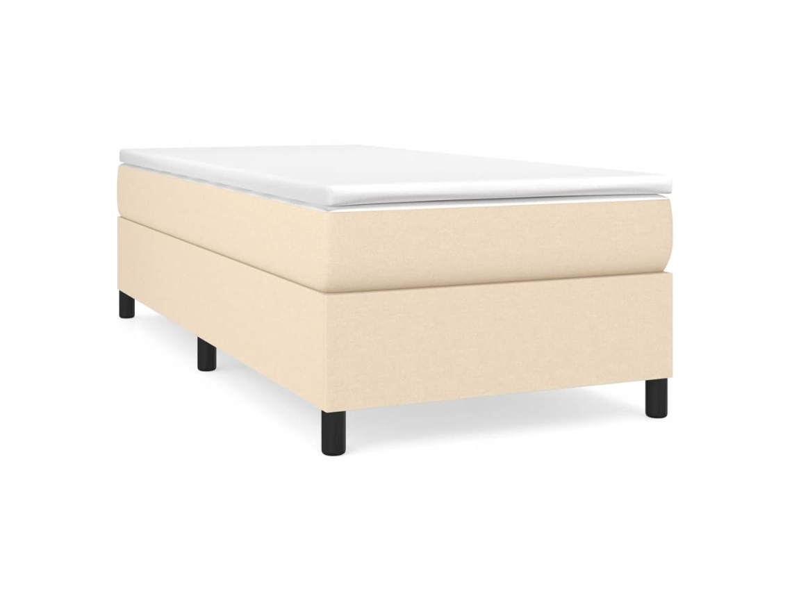 Box Spring Bed Frame, Box Spring Bed Frames Vidaxl Creme Tecido (90 X 190 Cm)