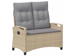 Maison Exclusive - Banco De Jardim Bege E Cinza Claro 105 X 60 X 112 Cm