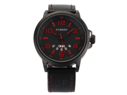 Reloj Hombre De Cuero Resistente Al Agua Reloj De Cuarzo Analógico De Pulsera