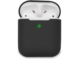 2026-funda Compatible Com Airpods 1 E 2, Silicone Macio, Proteção 360°, Anti-arranhões, Preto