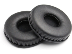 Par de almofadas auriculares redondas universais de 75 mm para fones de ouvido Slowmoose